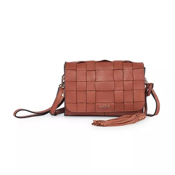 NWOT Lodis Olivia Woven Leather Crossbody Bag - Picture 6 of 6